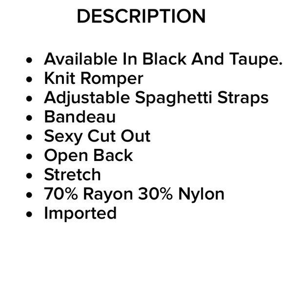 Black Monokini Romper - Picture 4 of 6